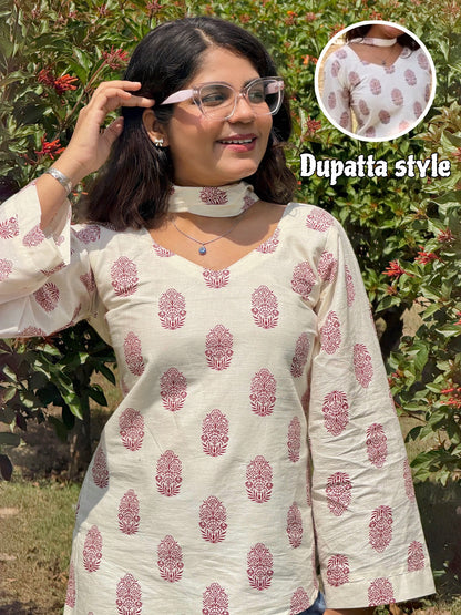 3 IN 1 KURTI WITH CORSET BACK